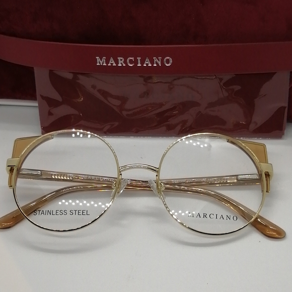 New/Authentic Marciano by Guess GM0332 Gold/Brown - Picture 6 of 8